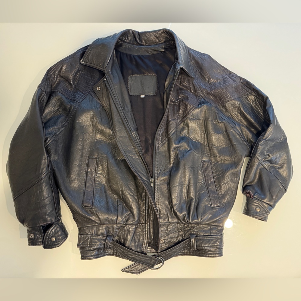 Women's Black Leather Jacket